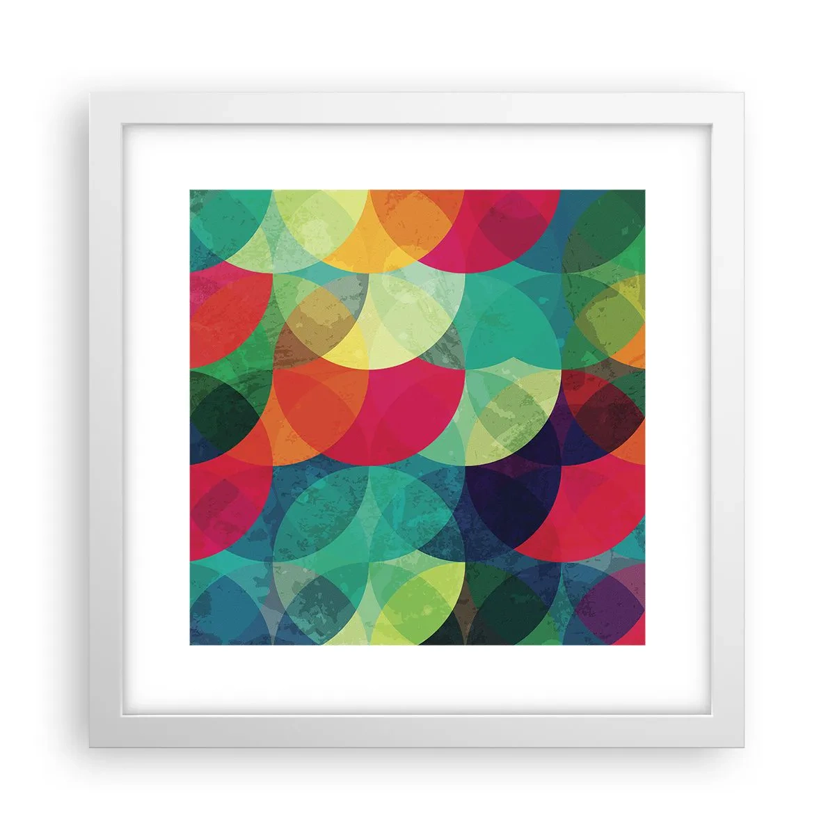 Poster in cornice bianca - Ascensione arcobaleno - 30x30 cm