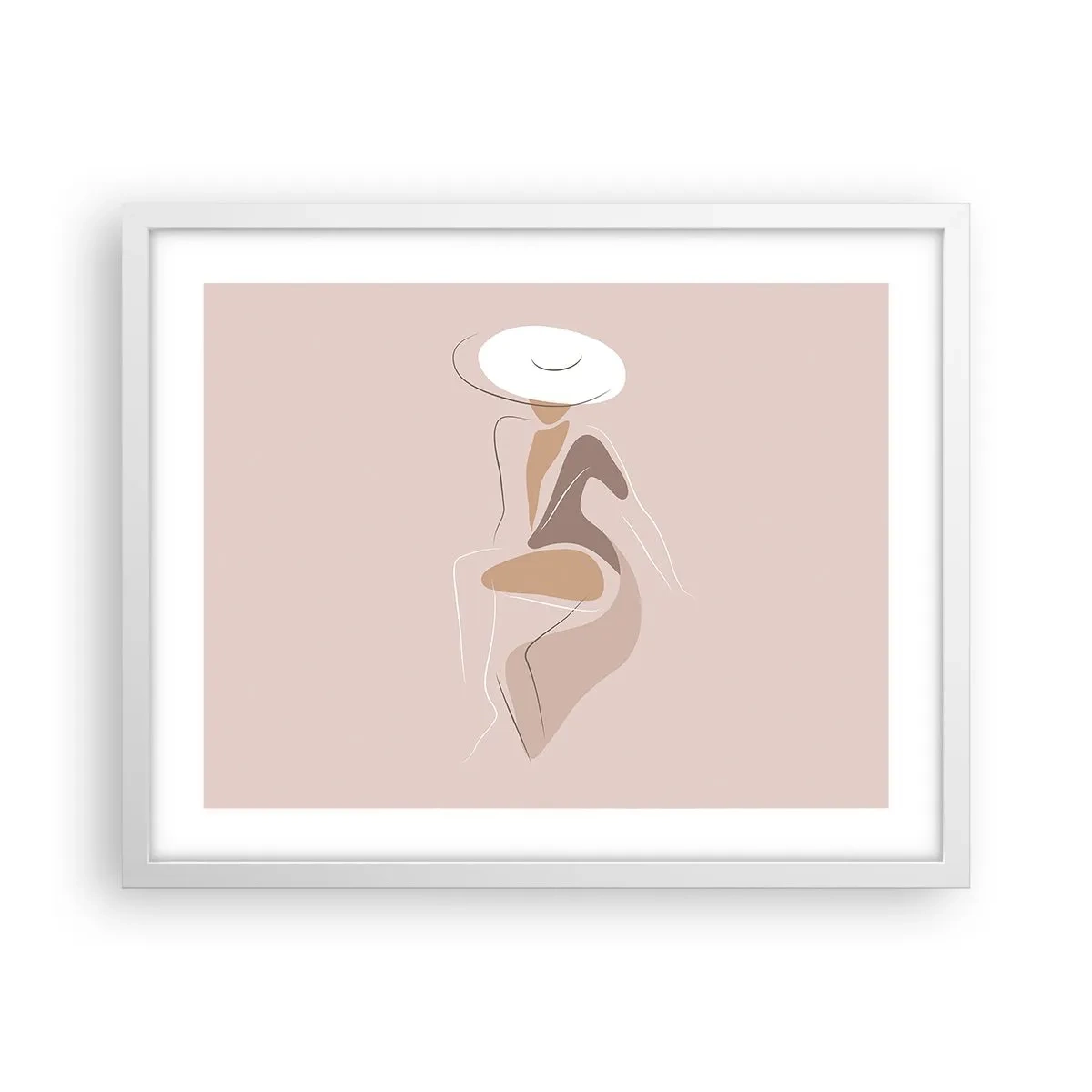 Poster in cornice bianca - Essere una dama - 50x40 cm