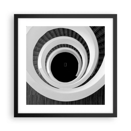 Poster in cornice nera - Verso l'essenza delle cose - 40x40 cm