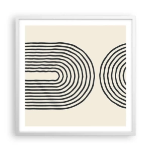 Poster in cornice bianca - Tra un attimo... - 60x60 cm