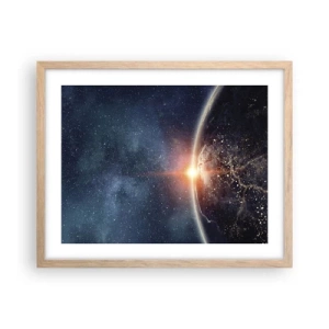 Poster in cornice rovere chiaro - In una nuova prospettiva - 50x40 cm