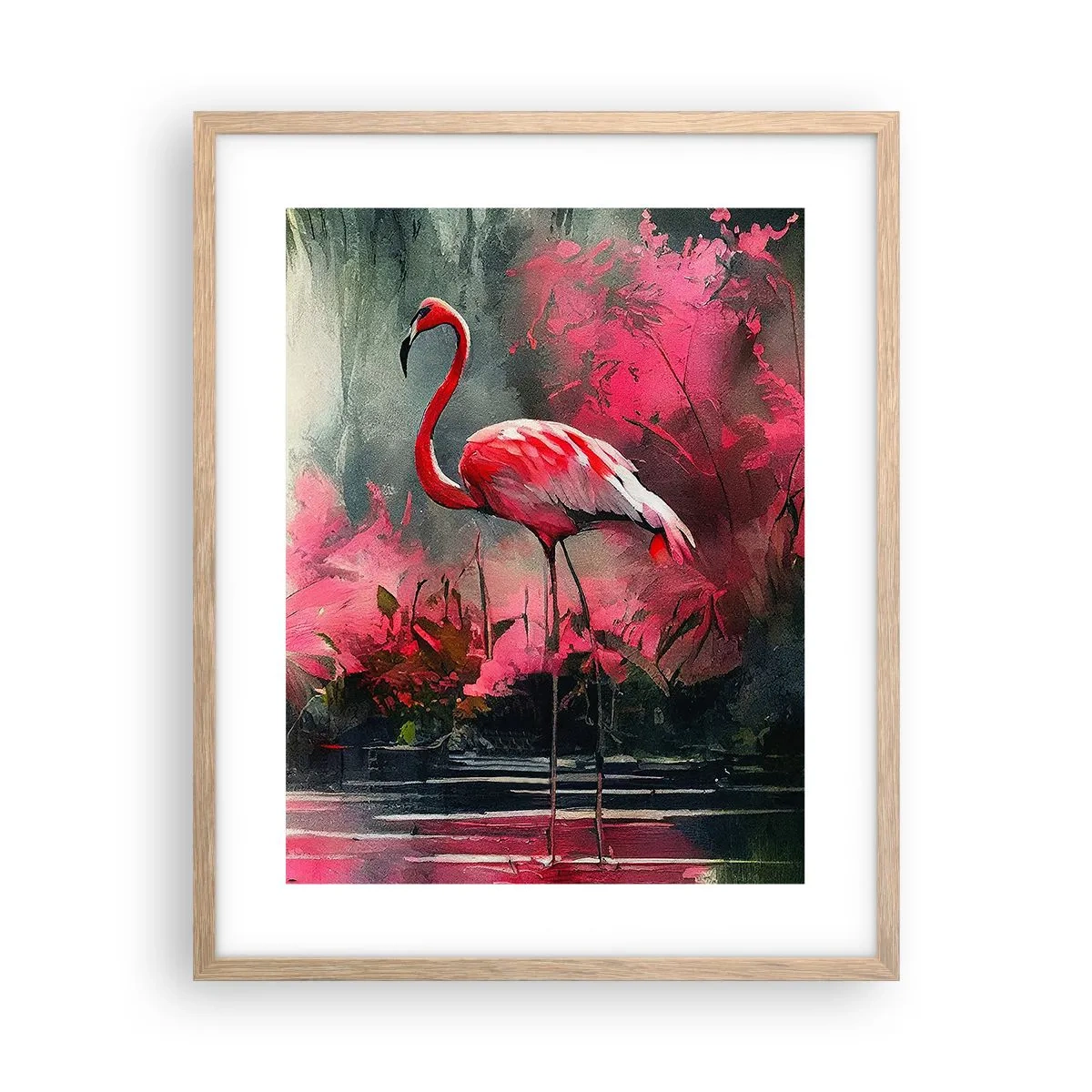 Poster in cornice rovere chiaro - Lezione di naturale eleganza - 40x50 cm