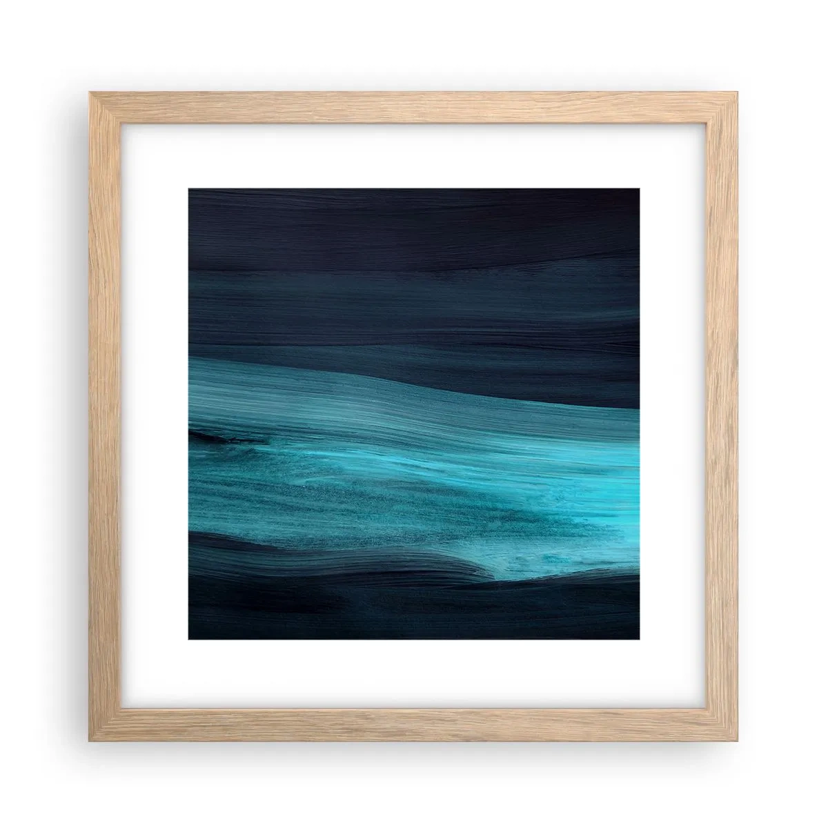 Poster in cornice rovere chiaro - Seguendo la corrente - 30x30 cm