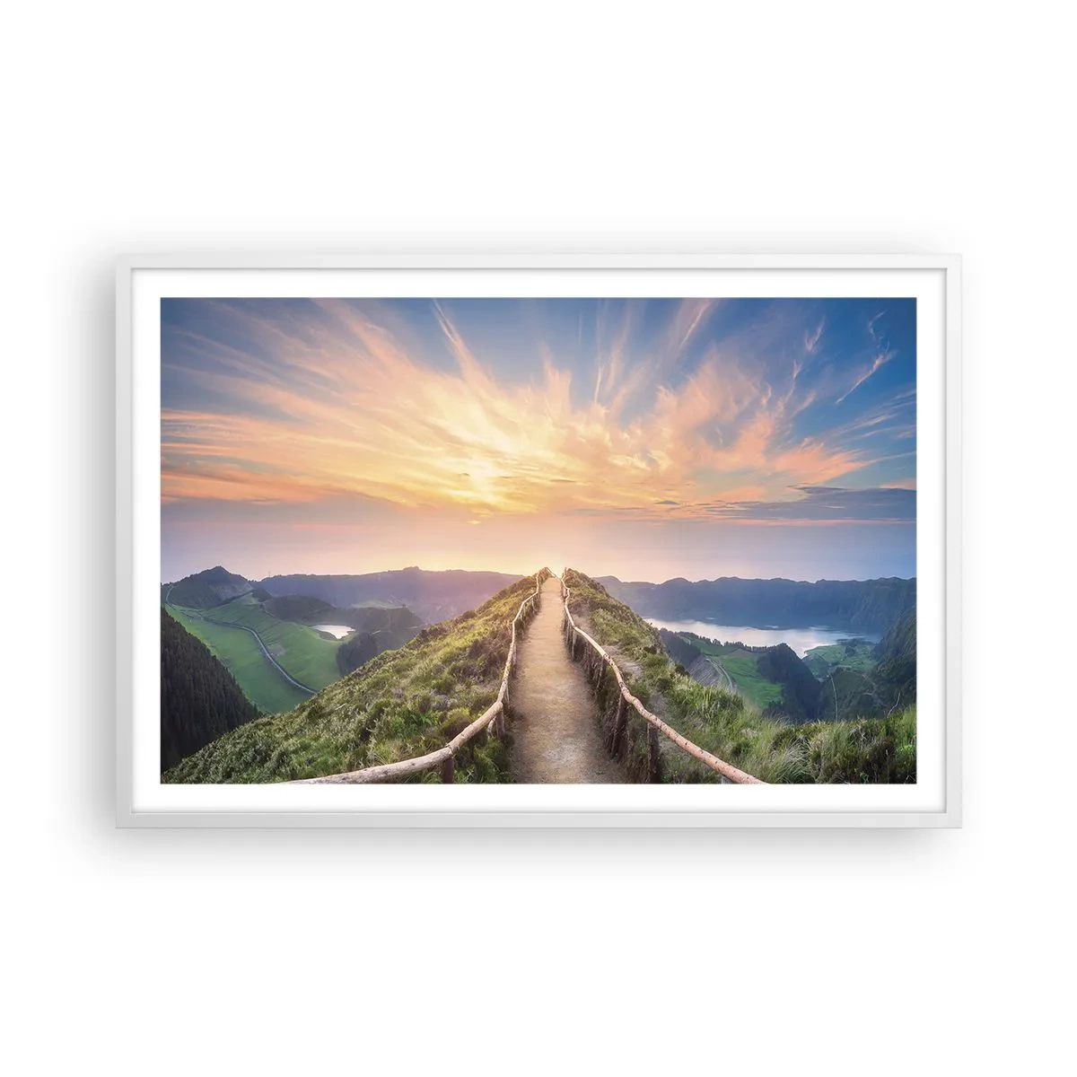 Poster in cornice bianca - Vicino al cielo - 91x61 cm