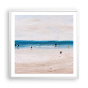 Poster in cornice bianca - Un bisogno naturale - 60x60 cm