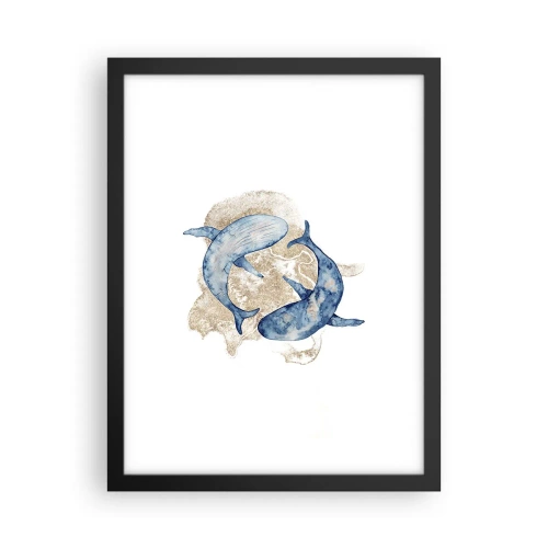 Poster in cornice nera - Amicizia o amore? - 30x40 cm