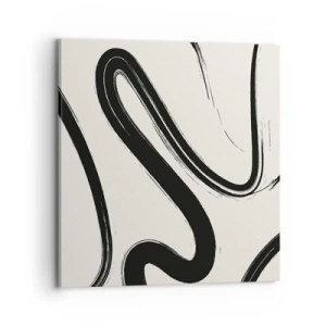 Quadro su tela - Stampe su Tela - Capriccio bianco e nero - 70x70 cm