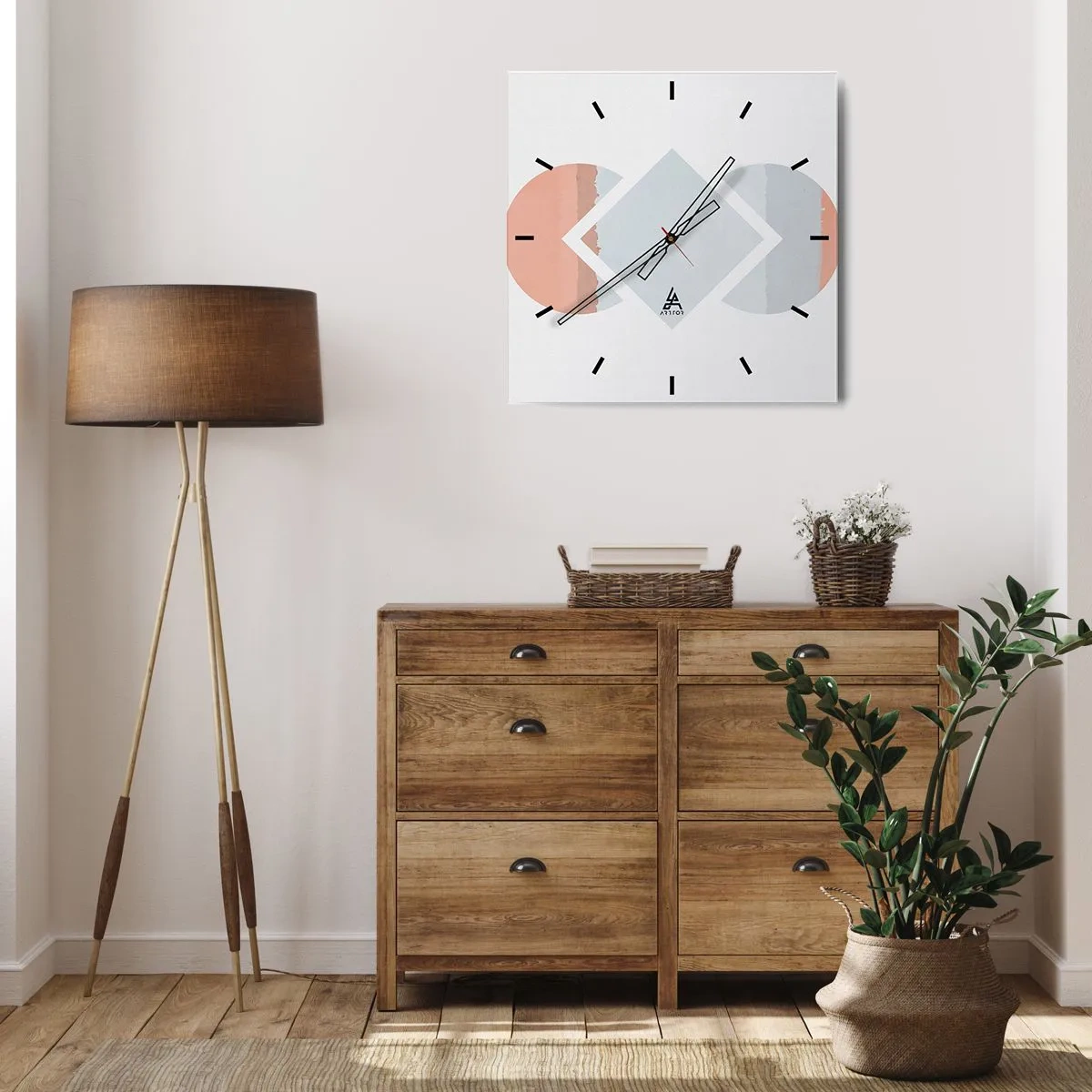 Orologio da parete - Orologio in Vetro - La situazione è chiara - 30x30 cm