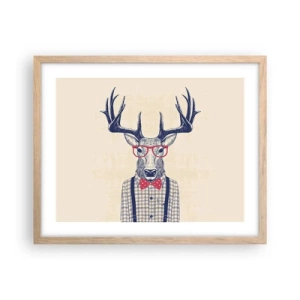 Poster in cornice rovere chiaro - Divertente stravaganza - 50x40 cm