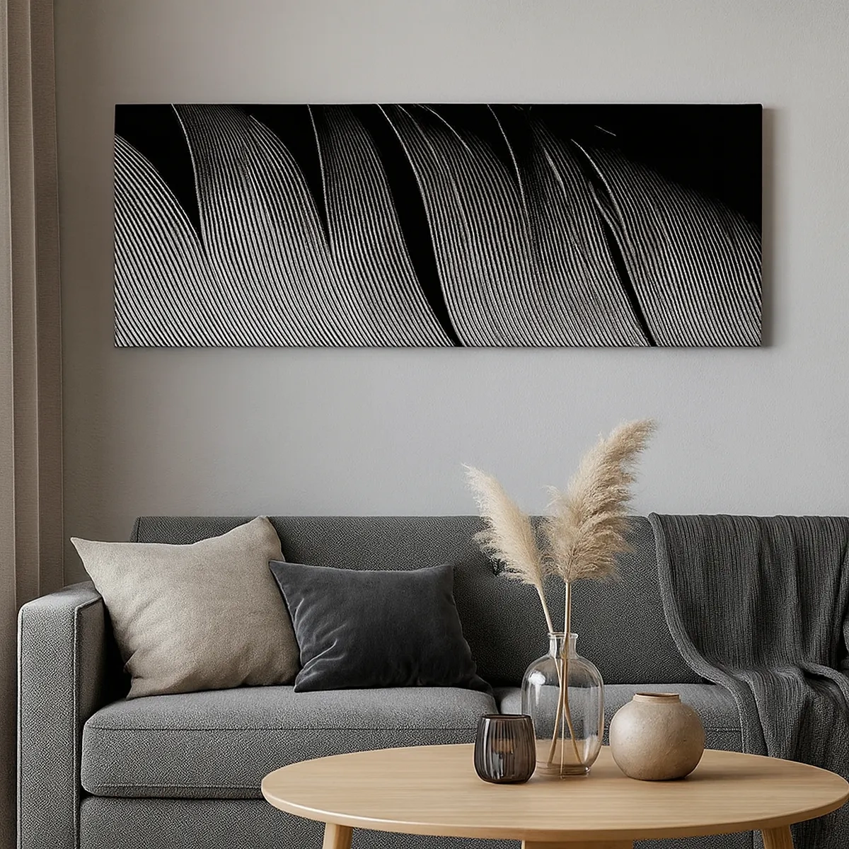 Quadro su tela - Stampe su Tela - Piuma: struttura meravigliosa - 30x30 cm