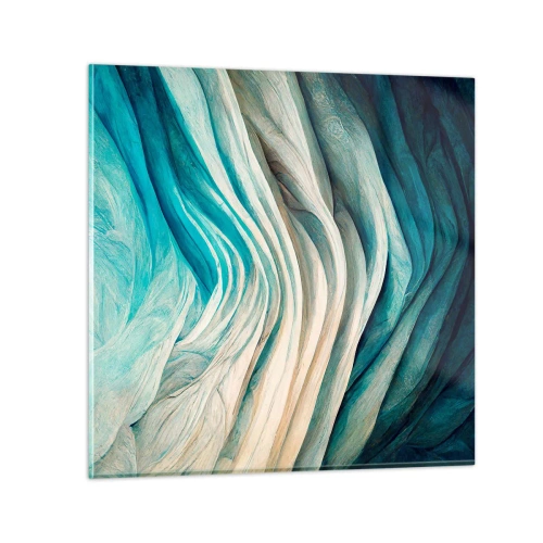 Quadro su vetro - Blu insaziabile - 30x30 cm