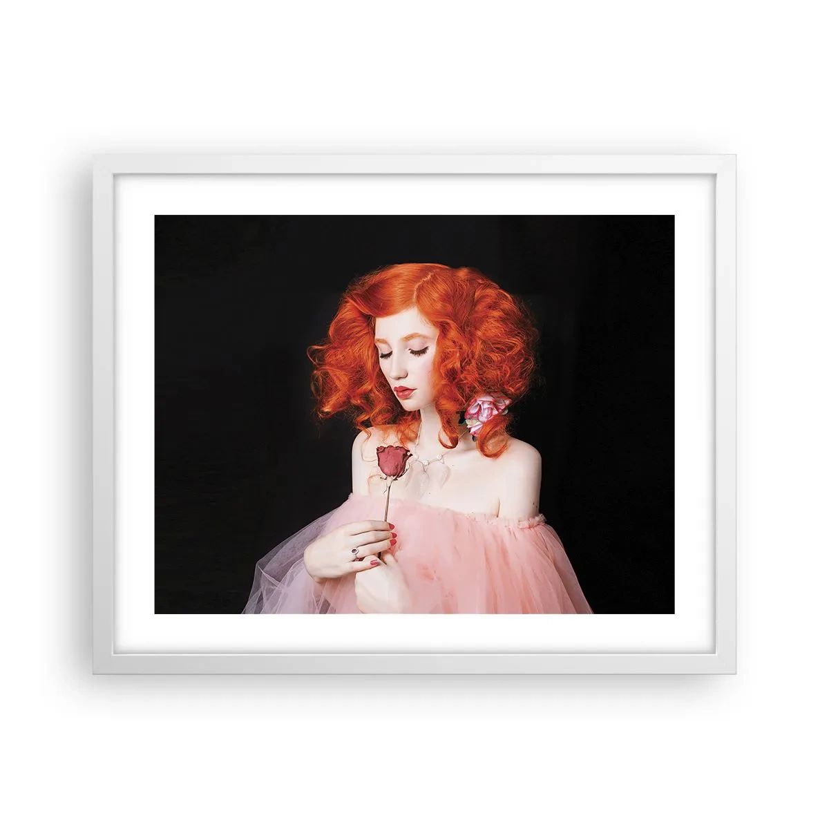 Poster in cornice bianca - In stile barocco - 50x40 cm