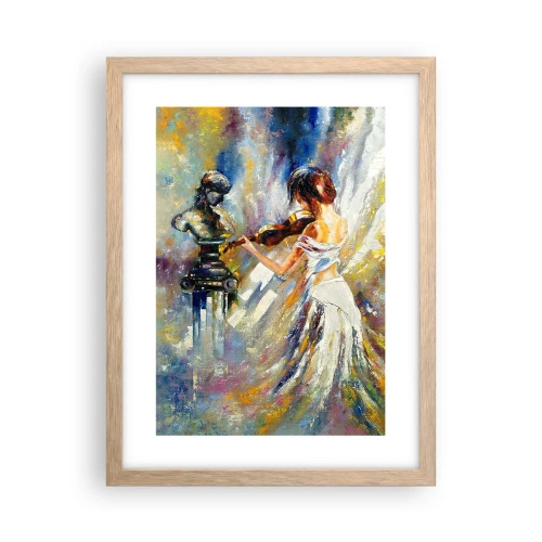 Poster in cornice rovere chiaro - Ravvivare con il sentimento - 30x40 cm