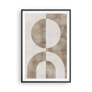 Poster in cornice nera - Analogie e differenze - 61x91 cm