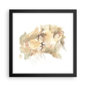 Poster in cornice nera - Sarà l'anima gemella? - 30x30 cm