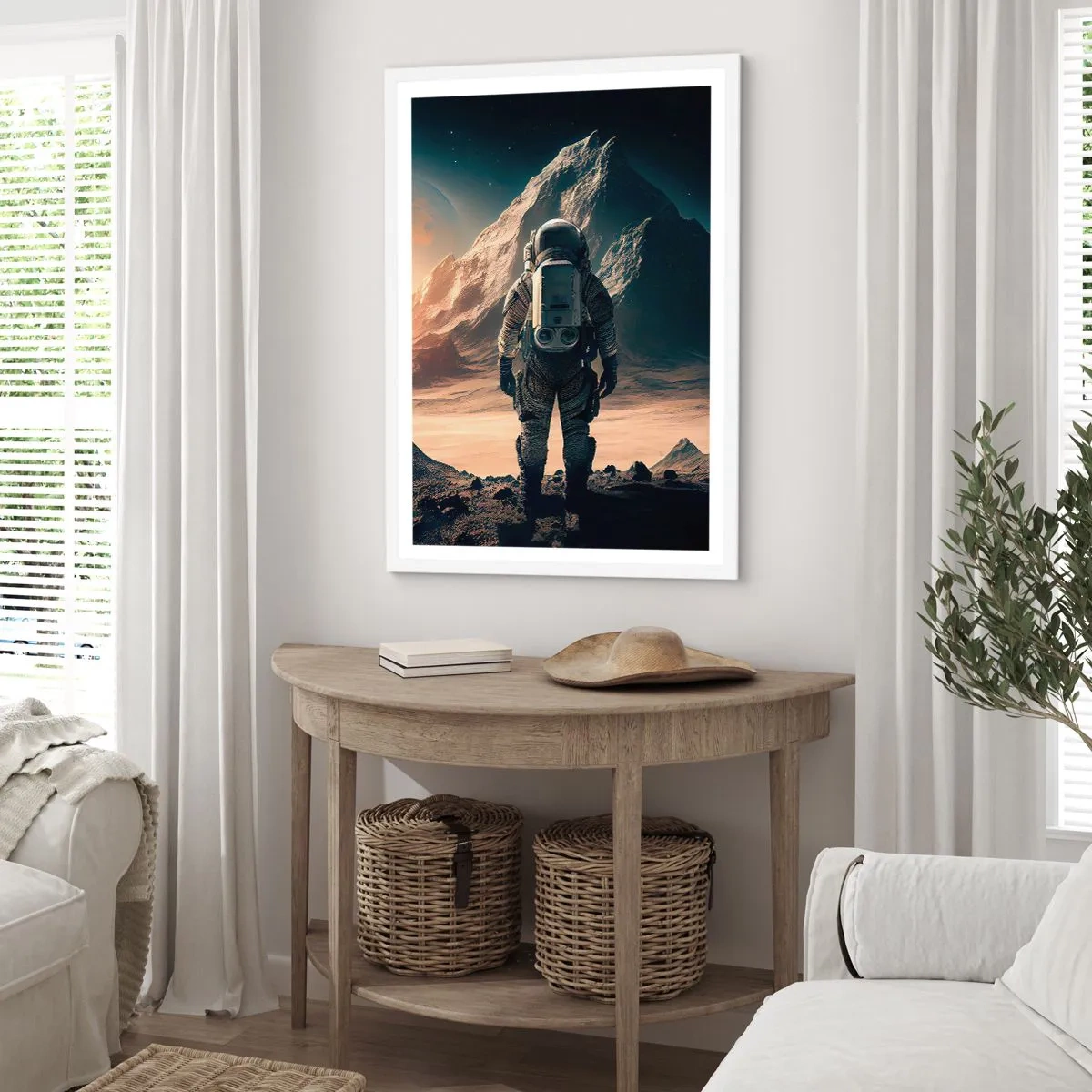 Poster in cornice bianca - Nuova sfida - 61x91 cm