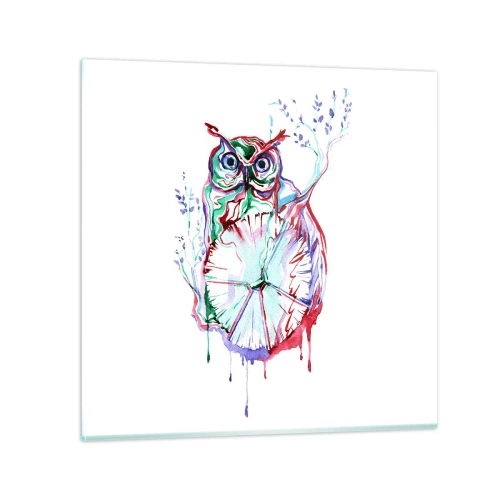 Quadro su vetro - Saggia di natura - 30x30 cm