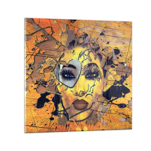 Quadro su vetro - Bellezza solare - 30x30 cm