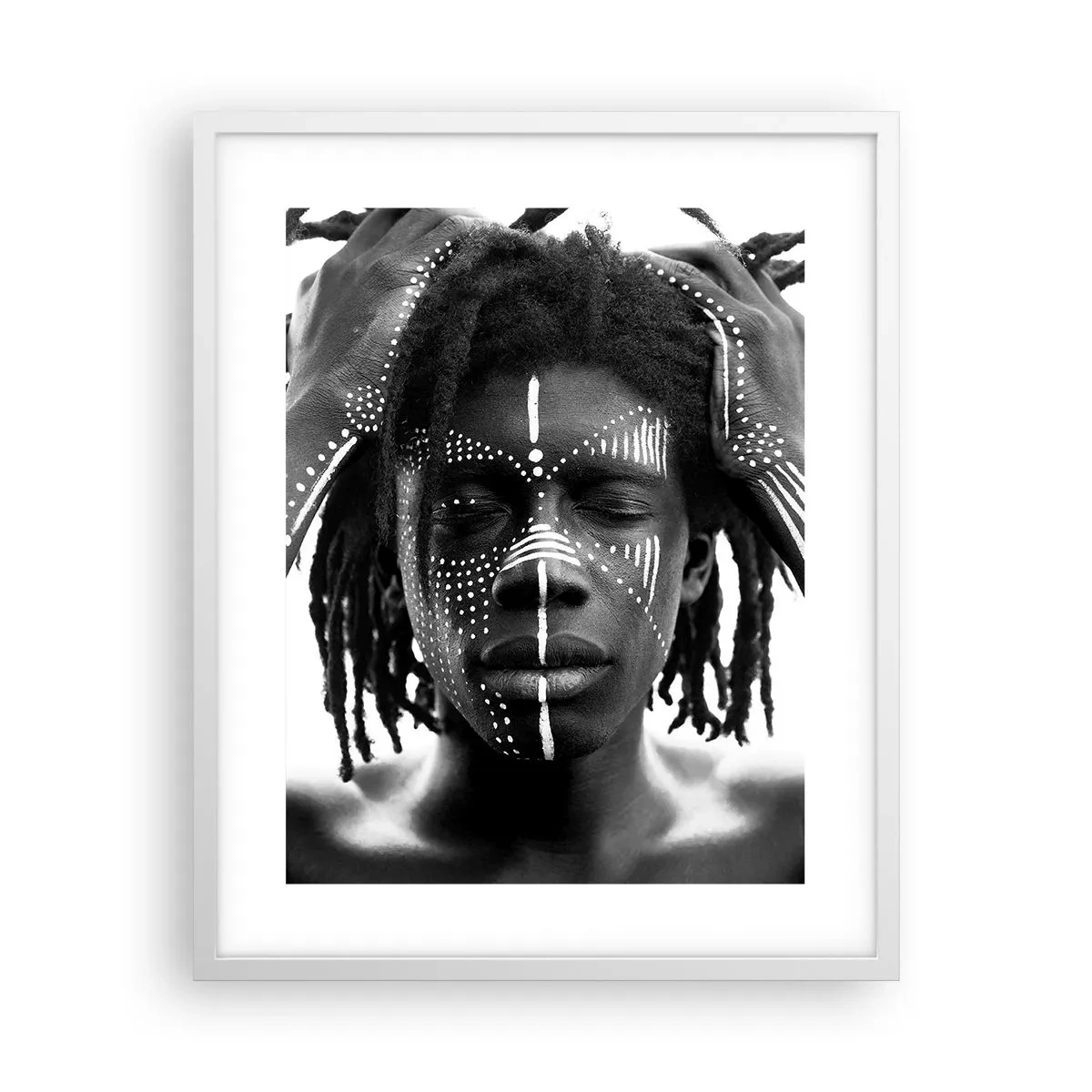 Poster in cornice bianca - Dove sei? - 40x50 cm