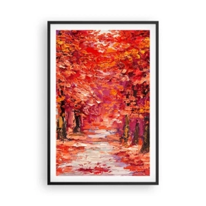 Poster in cornice nera - Impressione d'autunno - 61x91 cm