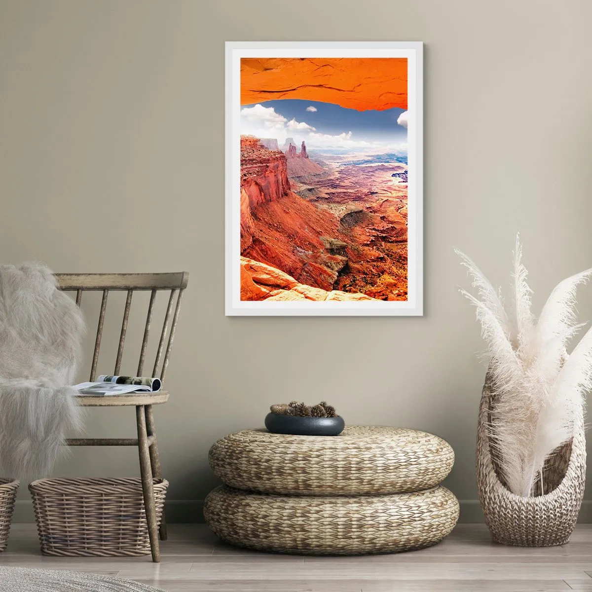 Poster in cornice bianca - Scolpiti dalla natura - 70x100 cm