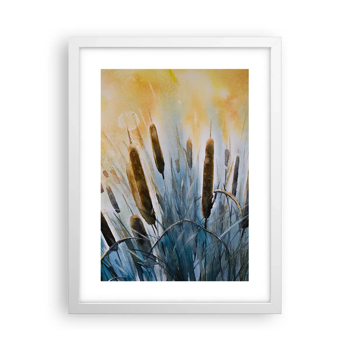 Poster in cornice bianca - Fresco dell'acqua, calore del sole - 30x40 cm