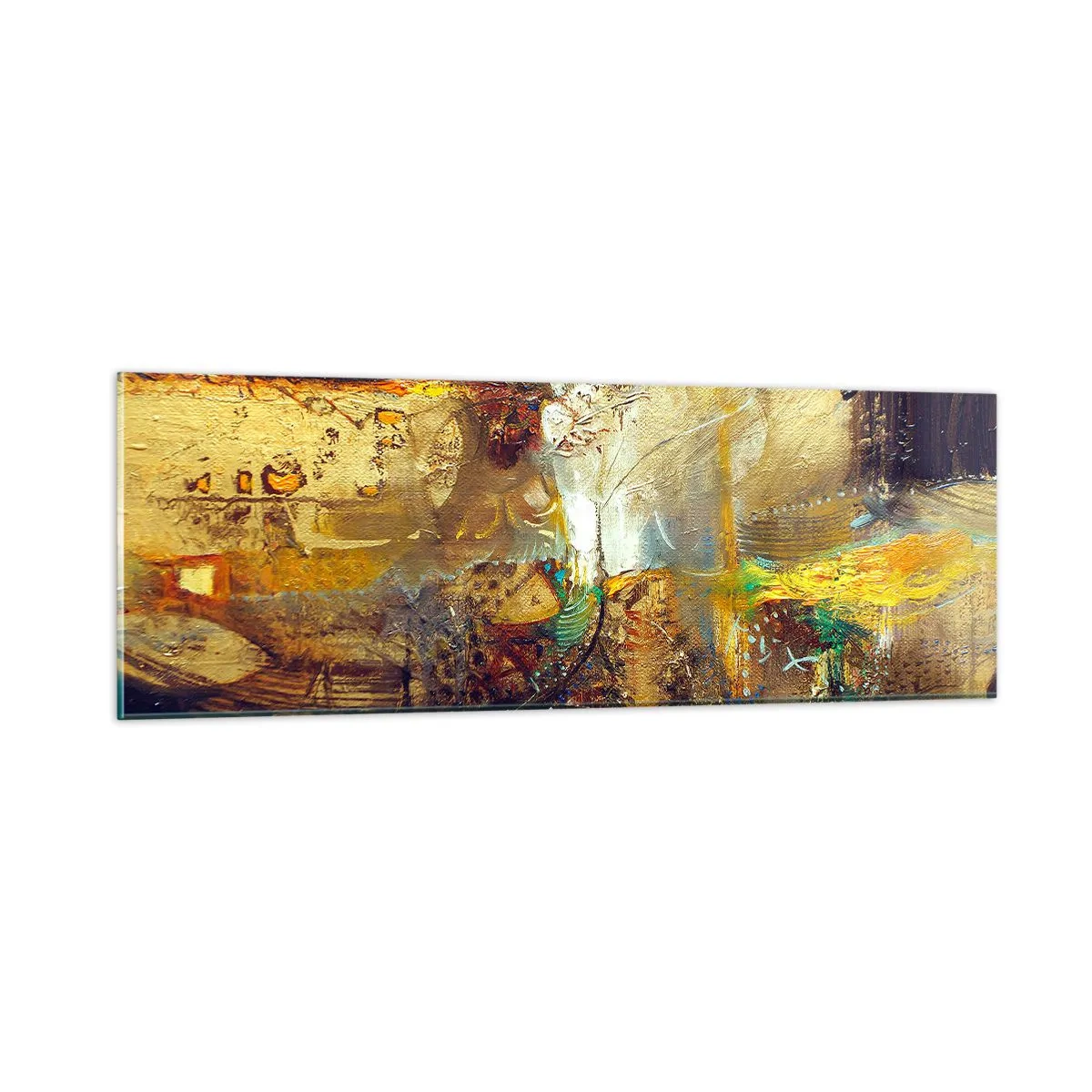 Quadro su vetro - Freddo, più caldo, bollente - 90x30 cm