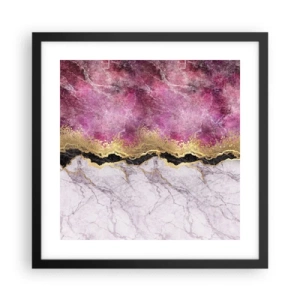 Poster in cornice nera - Sul confine - 40x40 cm
