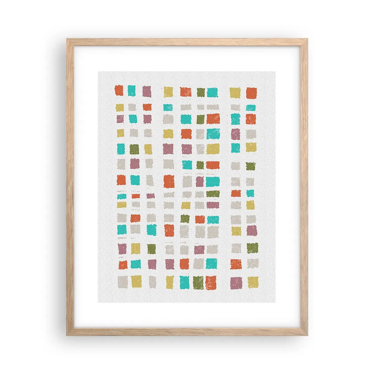 Poster in cornice rovere chiaro - Un gioco sconosciuto - 40x50 cm