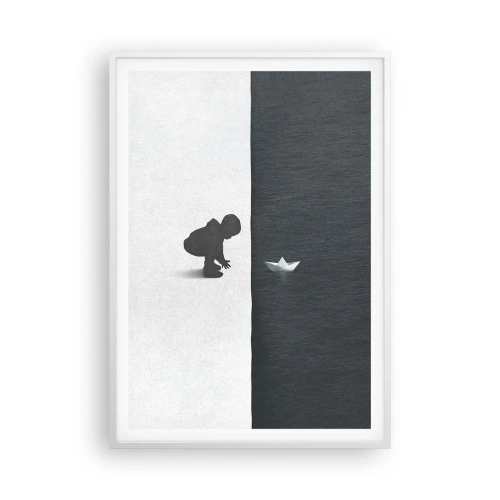 Poster in cornice bianca - La grande spedizione - 70x100 cm