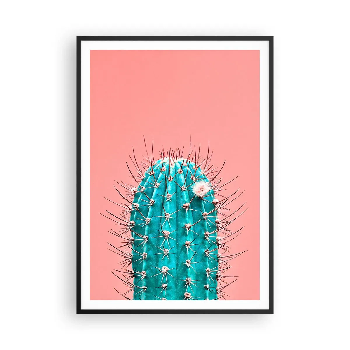 Poster in cornice nera - Stai attento - 70x100 cm