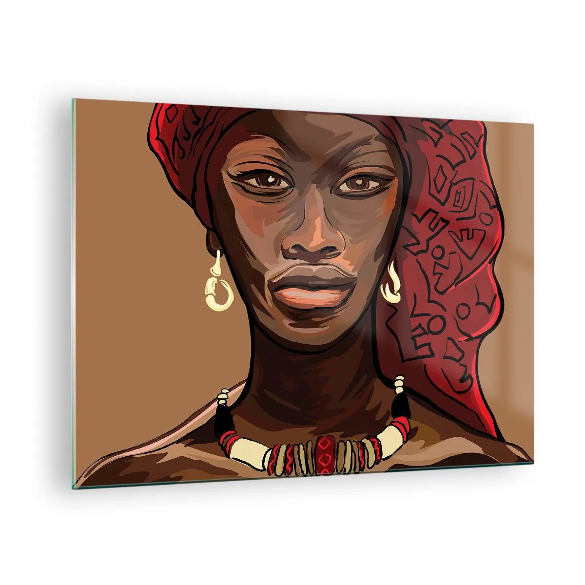 Quadro su vetro - Venere di ebano - 70x50 cm