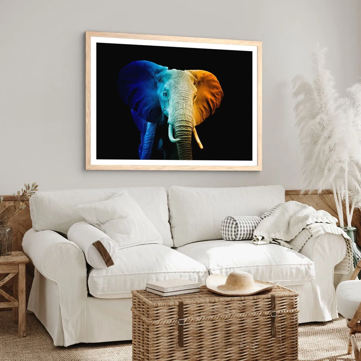 Poster in cornice rovere chiaro - Eccentrico, non strano - 70x50 cm