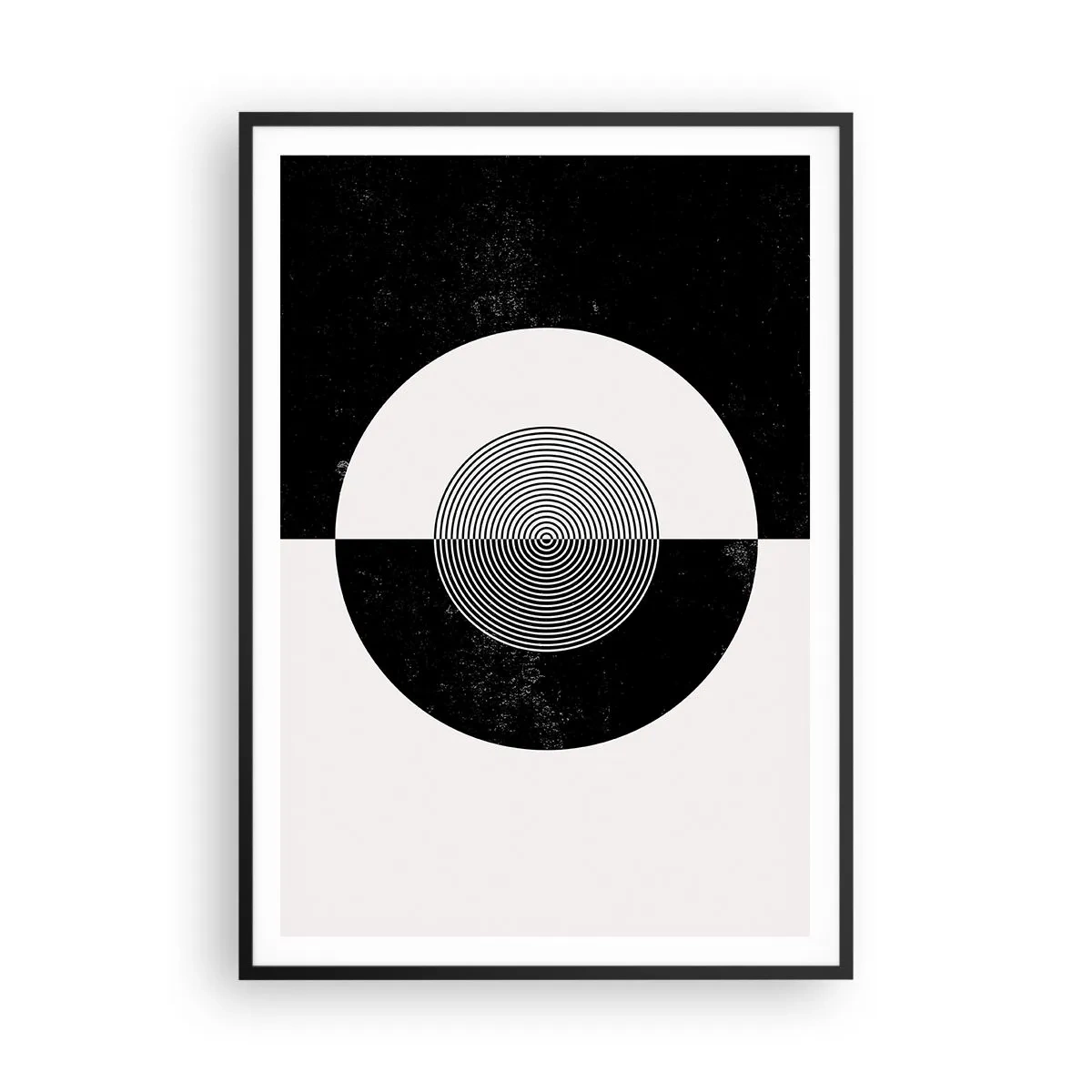 Poster in cornice nera - Armonia in bianco e nero - 70x100 cm