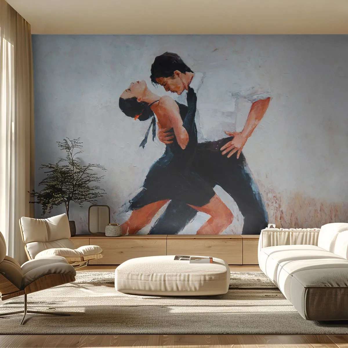 Fotomurali Premium Canvas - Il tango dei miei sogni - Astrazione, Danza, Tango - 350x256 cm