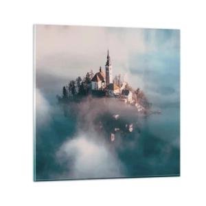 Quadro su vetro - L'isola dei sogni - 50x50 cm