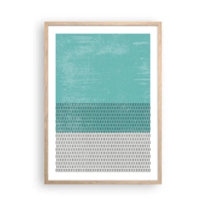 Poster in cornice rovere chiaro - Composizione equilibrata - 50x70 cm