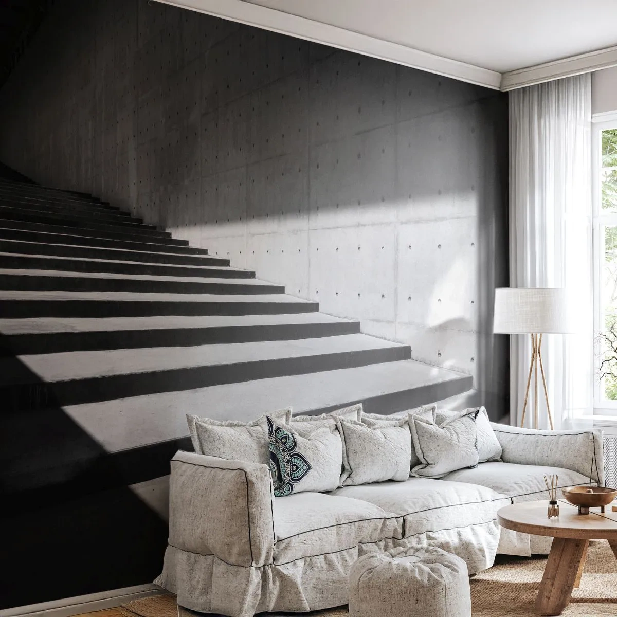 Fotomurali Premium Sand - La bellezza severa del modernismo - Industriale, Architettura, Scale - 150x105 cm