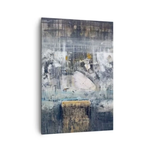 Quadro su tela - Stampe su Tela - Composizione astratta in toni freddi - 70x100cm - Talvolta è facile, talvolta è difficile - Decorazione murale moderna per soggiorno e camera da letto ARTTOR