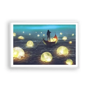 Poster in cornice bianca - Cose che neanche i filosofi hanno sognato - 91x61 cm