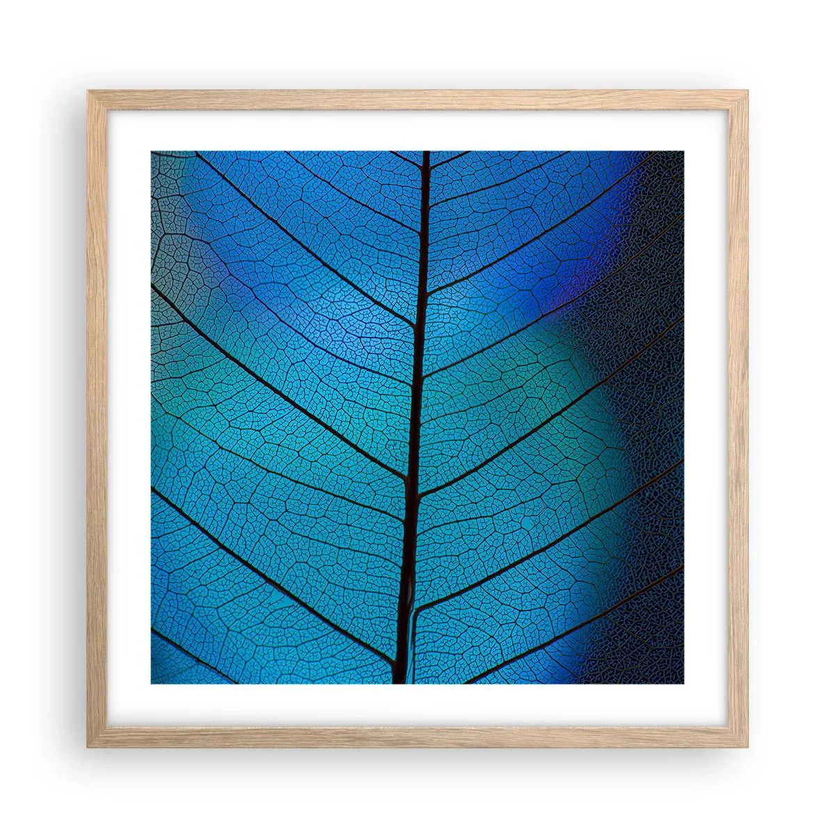 Poster in cornice rovere chiaro - Struttura intricata - 50x50 cm