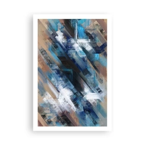 Poster - Sulla diagonale blu - 61x91 cm
