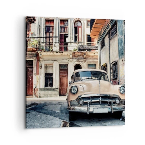 Quadro su tela - Stampe su Tela - Siesta all'Avana - 50x50 cm
