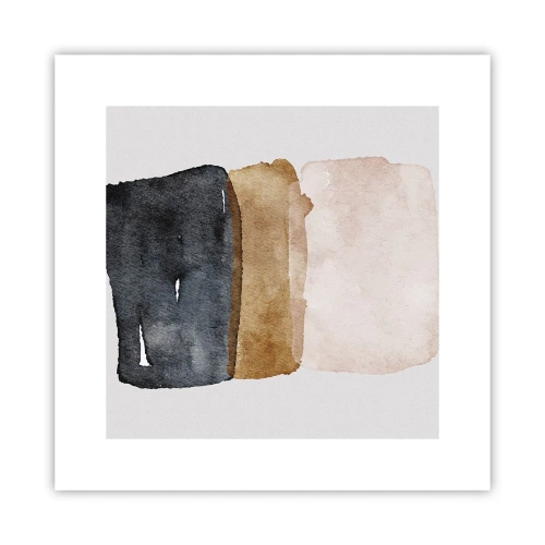 Poster - Composizione di colori della terra - 30x30 cm