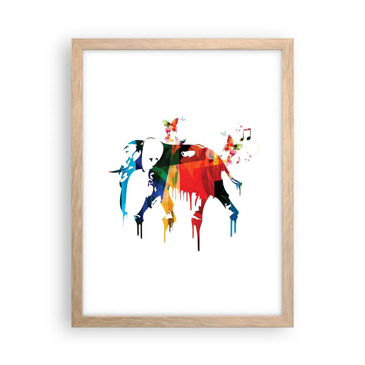 Poster in cornice rovere chiaro - Ognuno può ballare - 30x40 cm