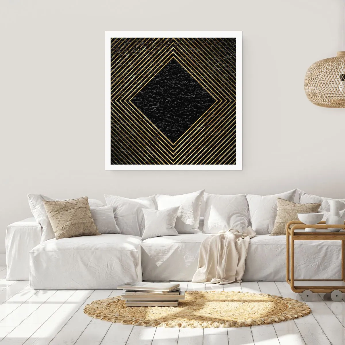 Poster - Geometria in stile glamour - 50x50 cm