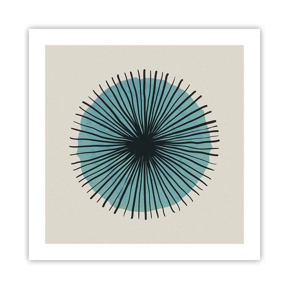 Poster - Radiosamente nel blu - 50x50 cm