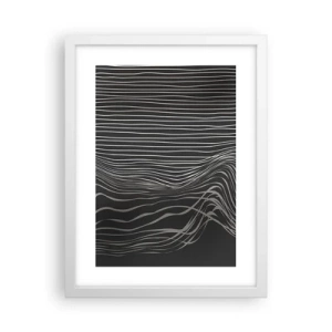 Poster in cornice bianca - Ritmo e accento - 30x40 cm