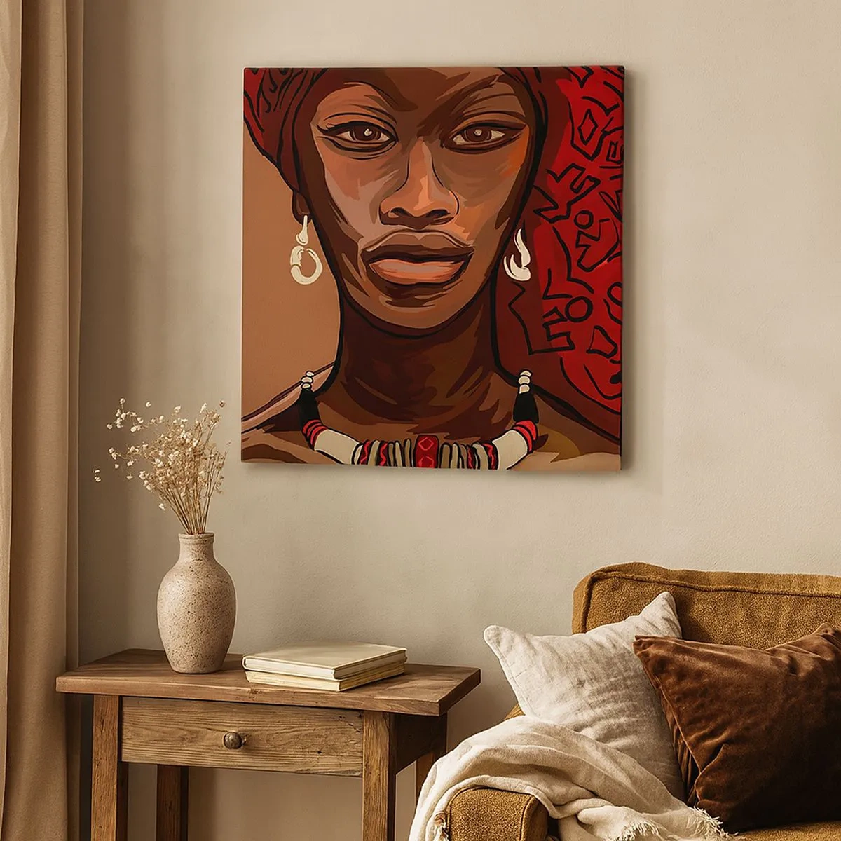 Quadro su tela - Stampe su Tela - Venere di ebano - 30x30 cm