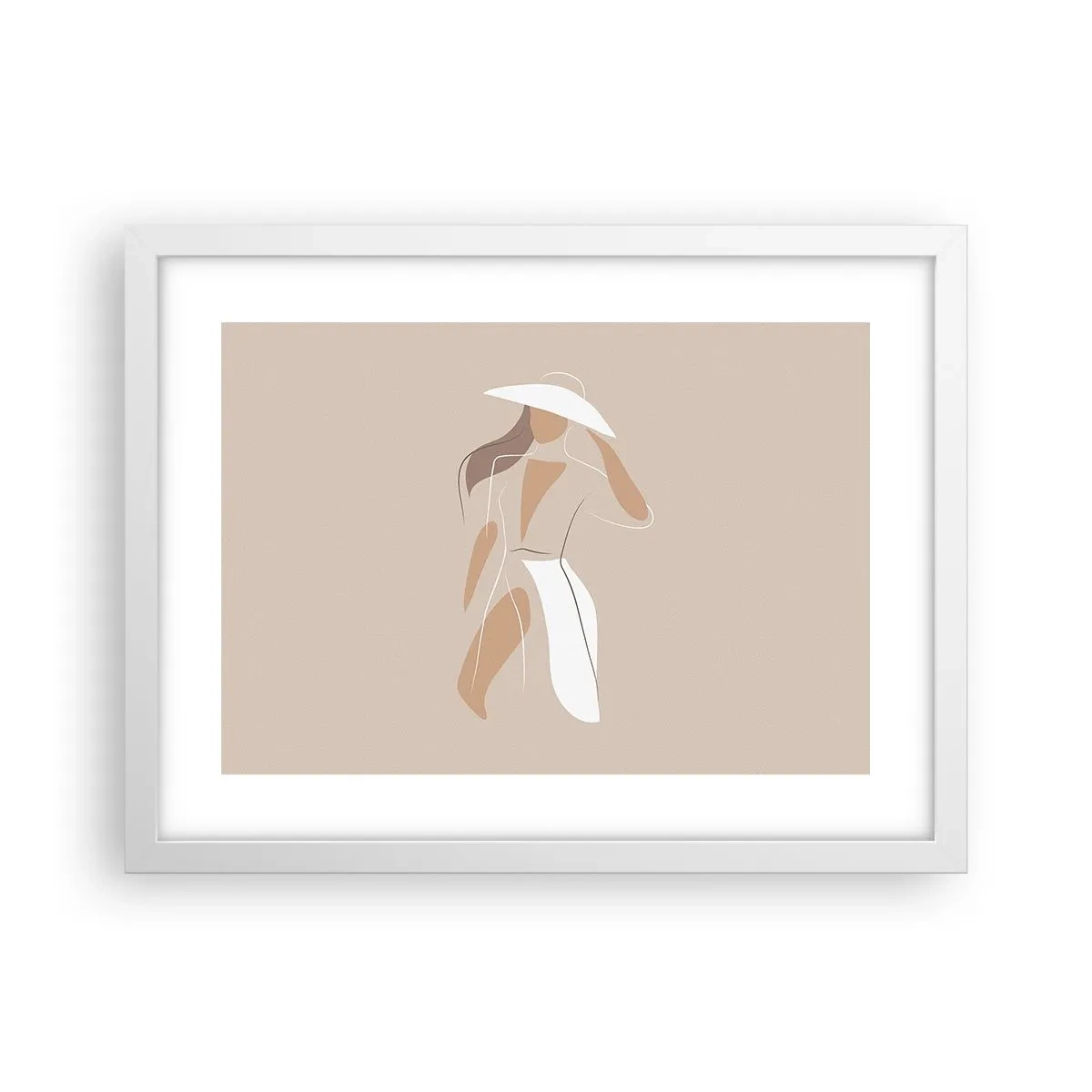 Poster in cornice bianca - La moda è un gioco - 40x30 cm